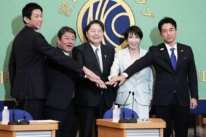 【高市総裁】首相に指名された場合、小泉防衛相・林総務相・茂木外相を起用する方向で調整