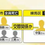 【西東京市親子4人死亡】母親名義マンションから27歳男性遺体…　“寝込み”襲われた可能性、2人は交際か