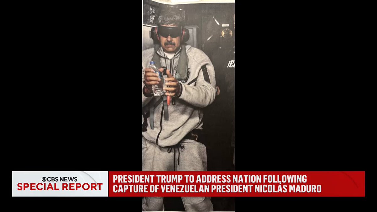 トランプ大統領、拘束したマドゥロ大統領の写真をSNSで公表…ニューヨークに移送中