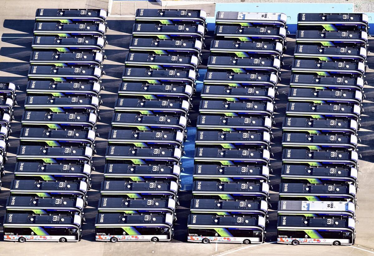 万博にあわせ調達した「中国製ＥＶバス」190台の路線バス転用を断念…中国メーカー2社が製造、不具合相次ぎ使用中止